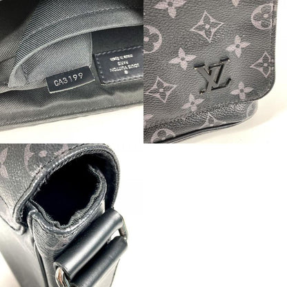 Louis Vuitton Shoulder Bag District PM NM Monogram Eclipse Canvas Black