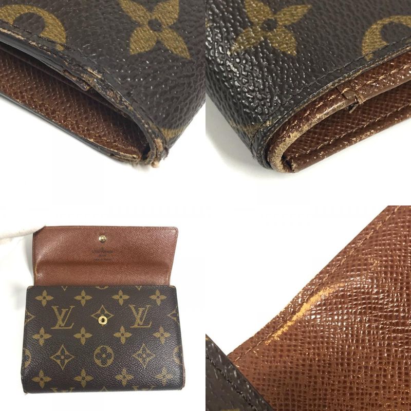 Louis Vuitton Trifold Wallet Porte Tresor Loue Tuy Papier Monogram