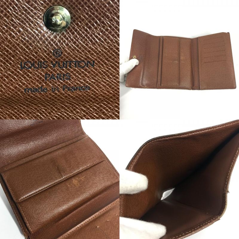 Louis Vuitton Trifold Wallet Porte Tresor Loue Tuy Papier Monogram