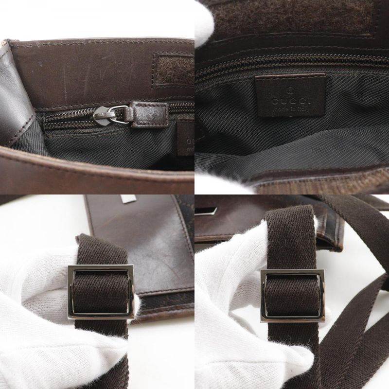 Gucci GG Canvas Brown Shoulder Bag