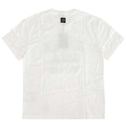 Louis Vuitton T-Shirt Short Sleeve T-Shirt Cotton White Blue