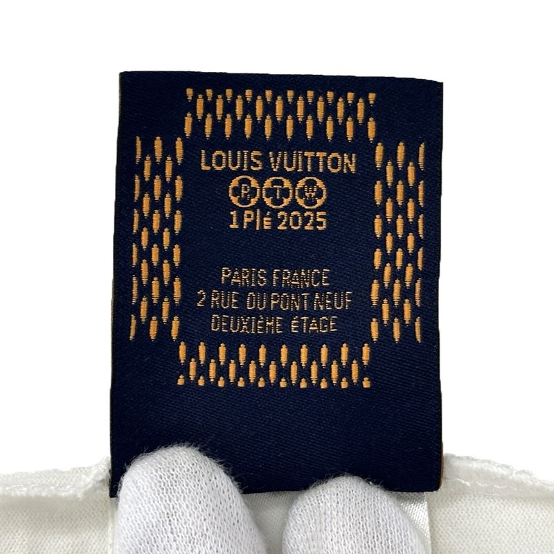 Louis Vuitton T-Shirt Short Sleeve T-Shirt Cotton White Blue