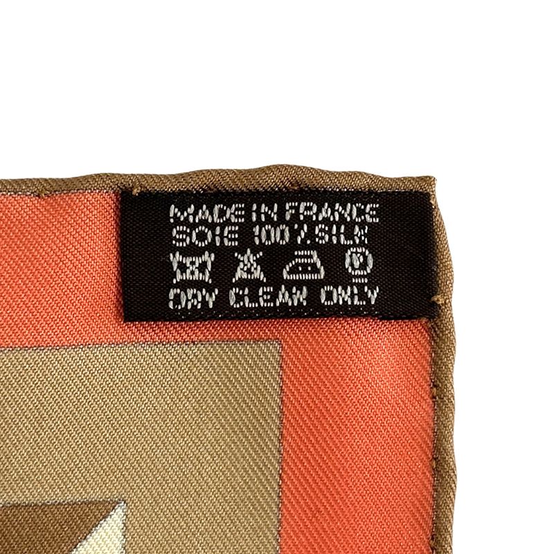 Hermes Scarf Carre 90 les Jeux D'hermes Game Silk Orange Multicolor