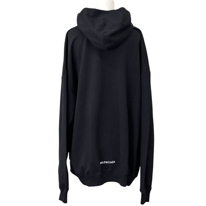 Balenciaga Jacket Cotton Black Xxs Oversize Mode Street Simple