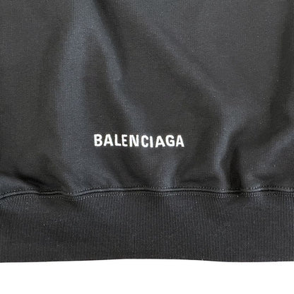 Balenciaga Jacket Cotton Black Xxs Oversize Mode Street Simple
