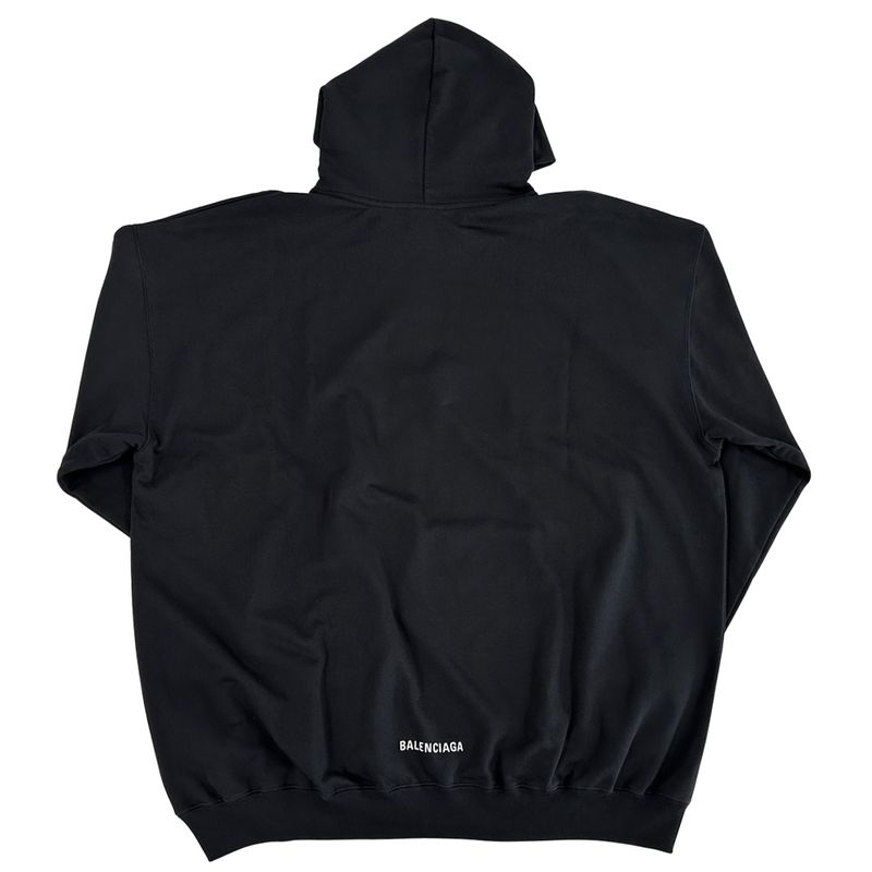 Balenciaga Jacket Cotton Black Xxs Oversize Mode Street Simple