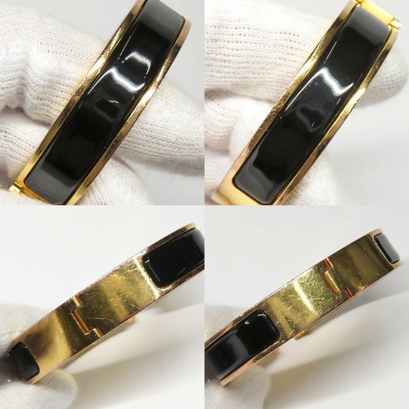 Hermes Clic Clac PM Black H Metal Bracelet 