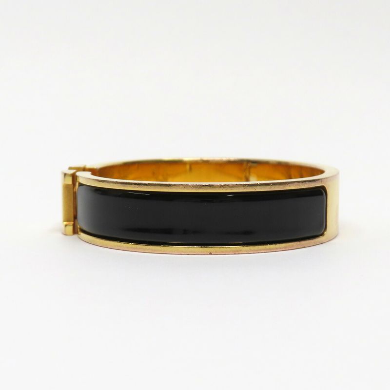 Hermes Clic Clac PM Black H Metal Bracelet 
