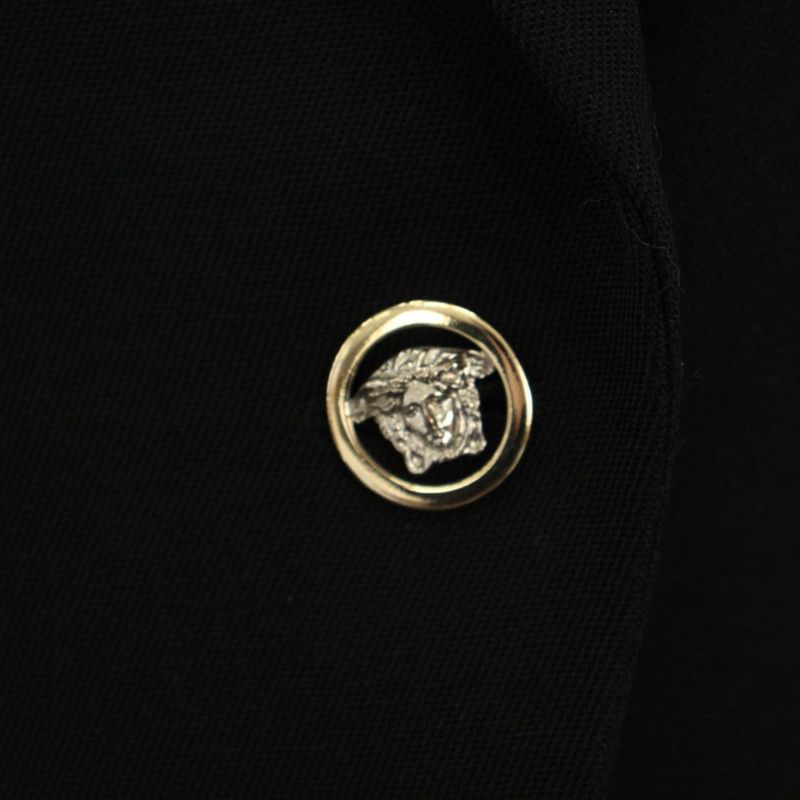 Versace Terror Jacket Single Medusa Button 42 Black KH