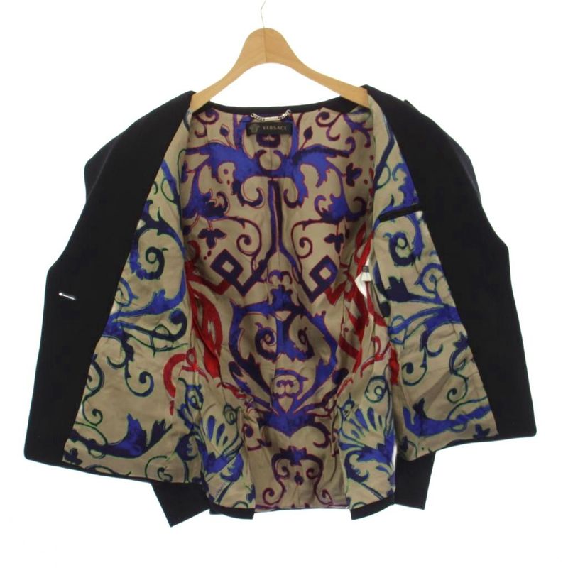 Versace Terror Jacket Single Medusa Button 42 Black KH
