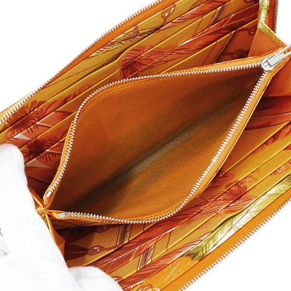 Hermes Wallet Long Wallet Azap Silk in Classic Veau Orange