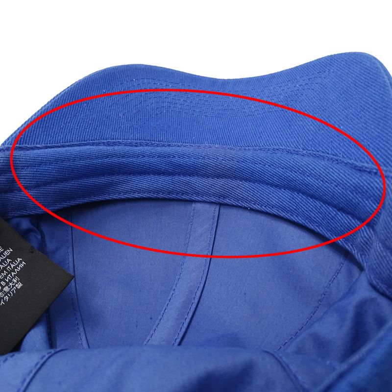 Balenciaga Cap Cotton Blue L Logo Stylish