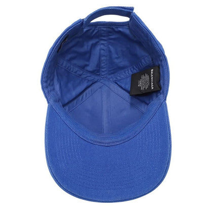 Balenciaga Cap Cotton Blue L Logo Stylish
