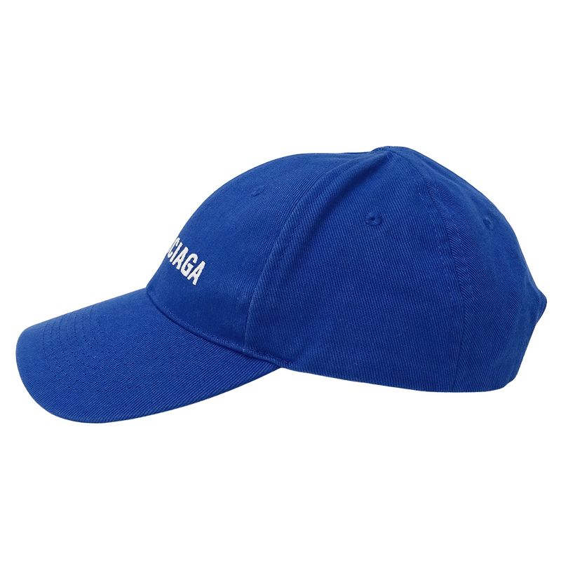 Balenciaga Cap Cotton Blue L Logo Stylish