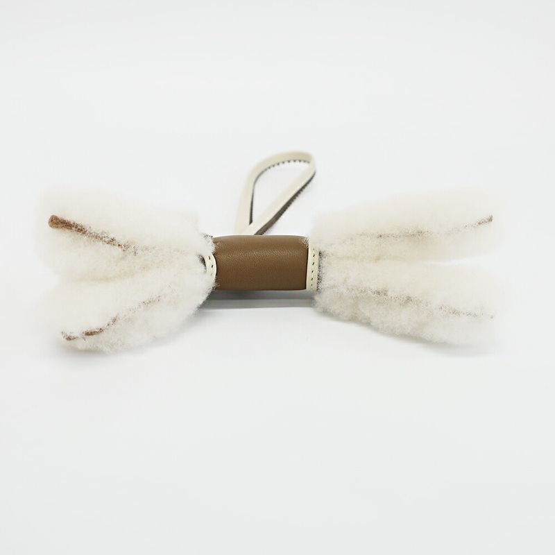 Hermes Buddy Charm with Collar Studs Etoupe Cles Anyo Miro