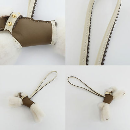 Hermes Buddy Charm with Collar Studs Etoupe Cles Anyo Miro
