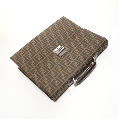 Fendi Handbag Canvas Zucca Briefcase Business