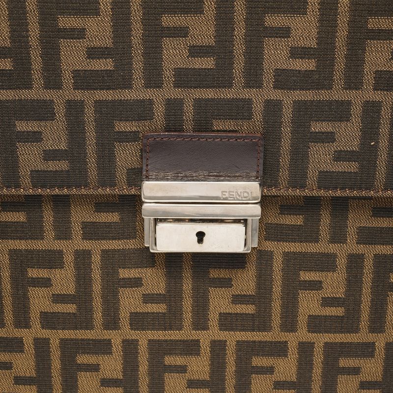 Fendi Handbag Canvas Zucca Briefcase Business