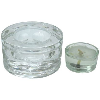 Hermes Candle Set Saint Louis Pour Glass Clear