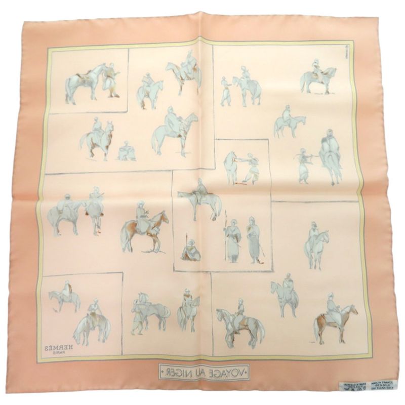 Hermes Pocket Chip Carre 45 Petit Carre Voyage AU Niger Journey to Silk