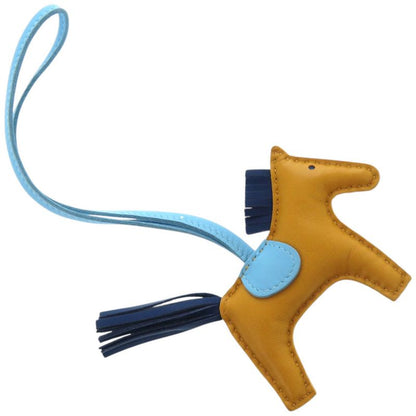 Hermes Rodeo PM Lambskin Jaune d'Or Key Holder