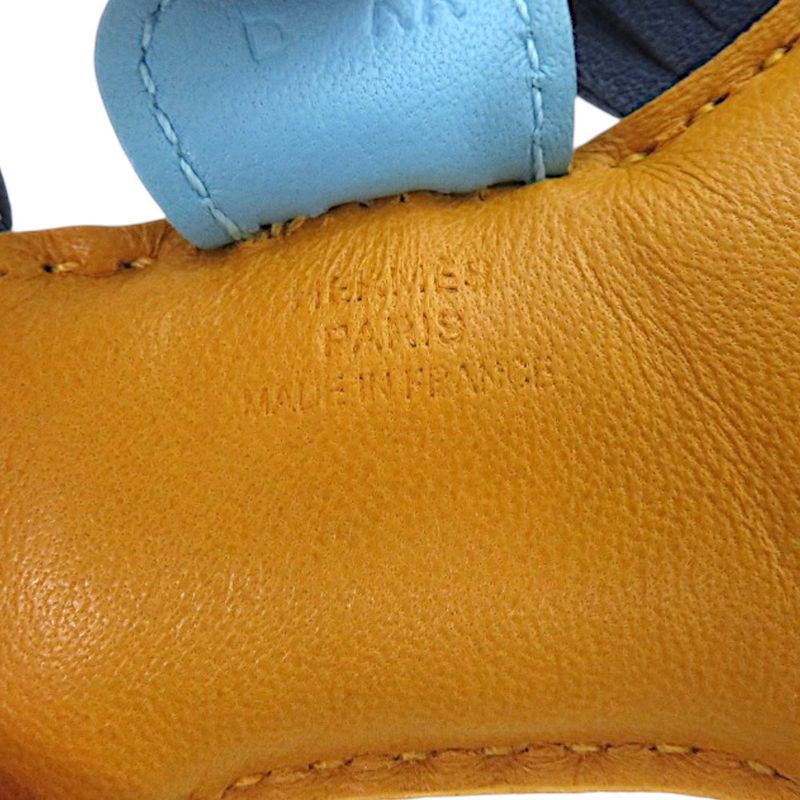 Hermes Rodeo PM Lambskin Jaune d'Or Key Holder
