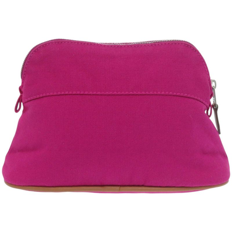 Hermes Bolide Pouch Mini Cotton Leather Pink Purple
