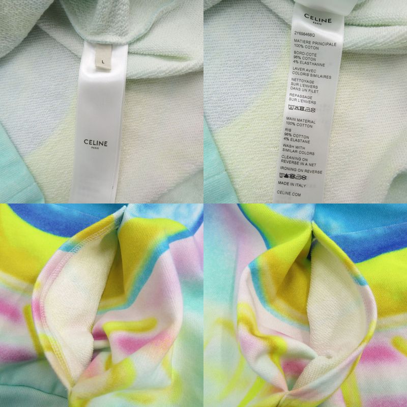 Celine Marcelo Lovin Heavenly Days Hoodie Pullover Cotton Blue Jacket