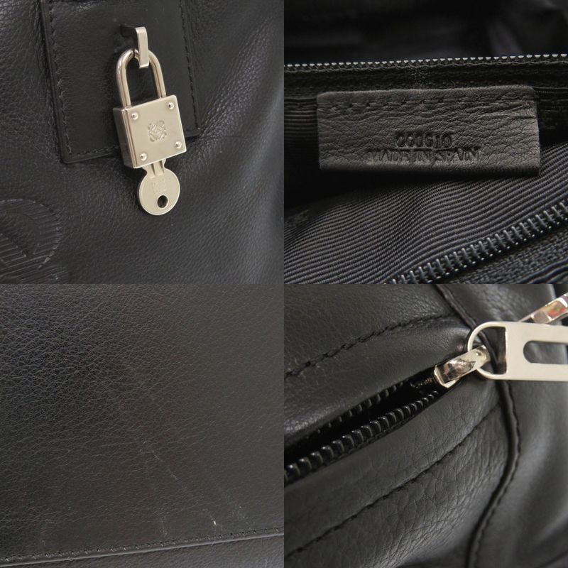 Loewe Amazona 28 Leather Black Handbag