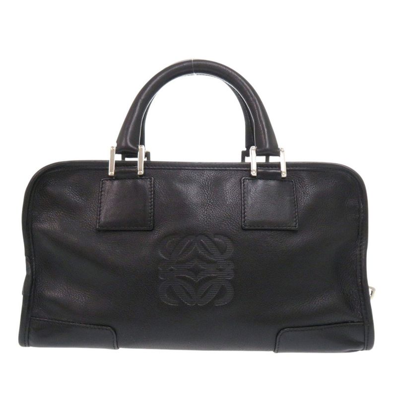 Loewe Amazona 28 Leather Black Handbag