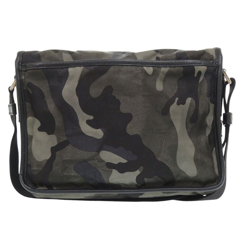Prada Tessuto Camouflage Pattern Messenger