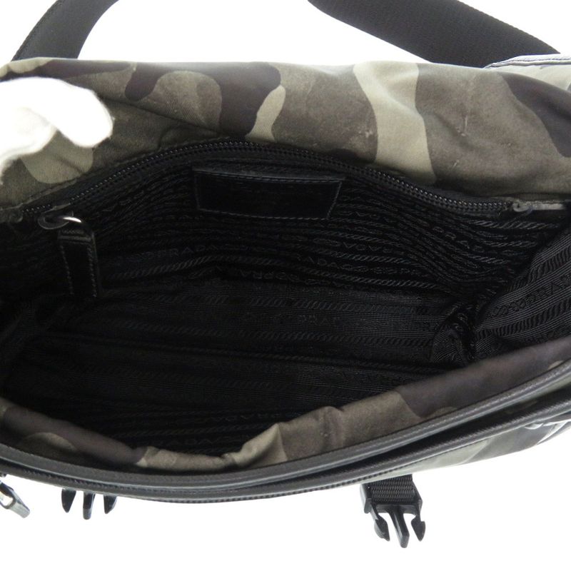 Prada Tessuto Camouflage Pattern Messenger