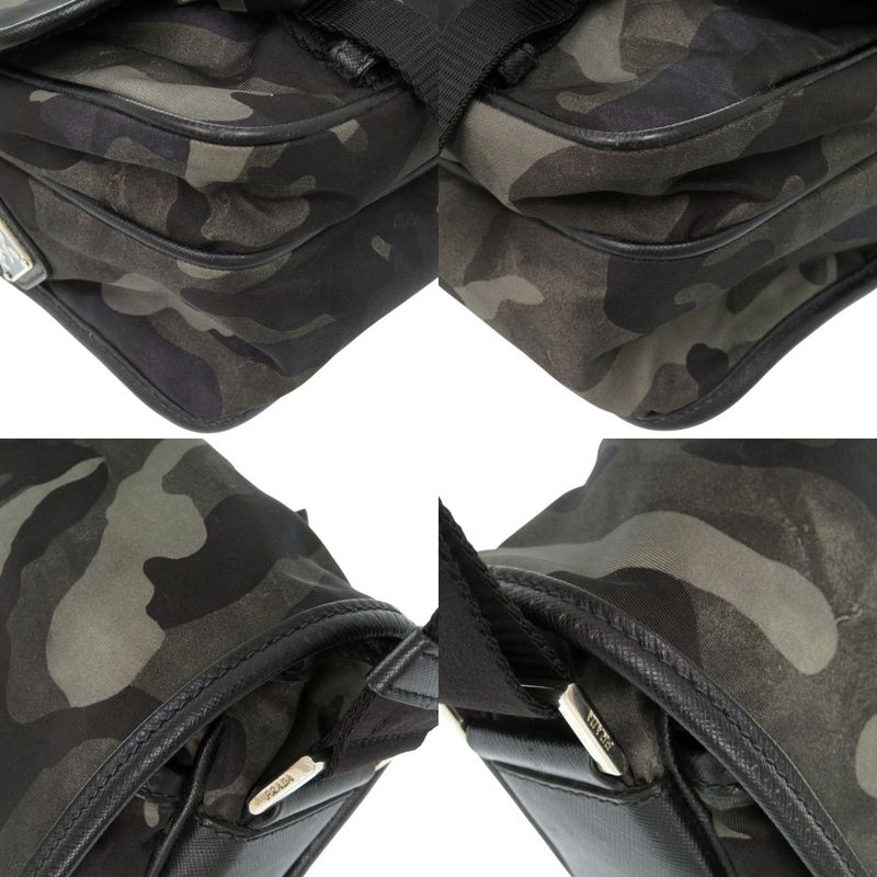 Prada Tessuto Camouflage Pattern Messenger