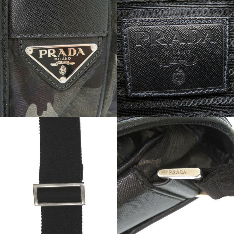 Prada Tessuto Camouflage Pattern Messenger