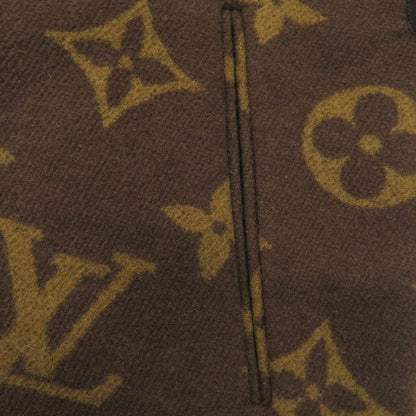 Louis Vuitton Monogram All Over Pattern 34 Wool Cashmere Brown Outer Coat
