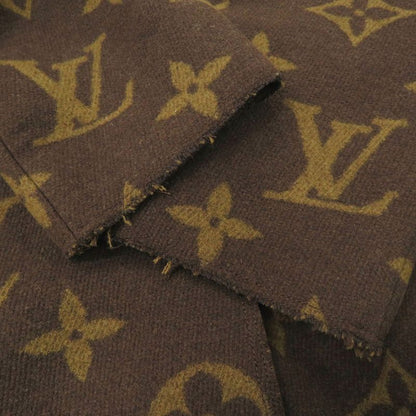 Louis Vuitton Monogram All Over Pattern 34 Wool Cashmere Brown Outer Coat