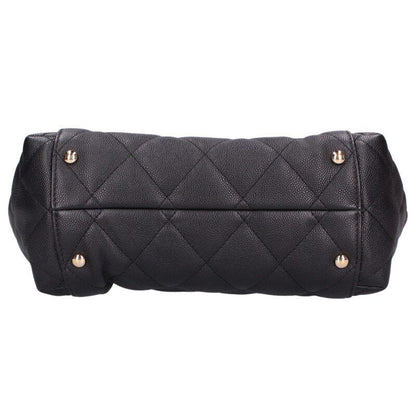 Chanel Quilted CC Logo Caviar Leather Chain Bag