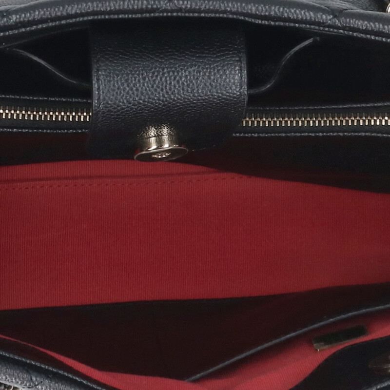 Chanel Quilted CC Logo Caviar Leather Chain Bag