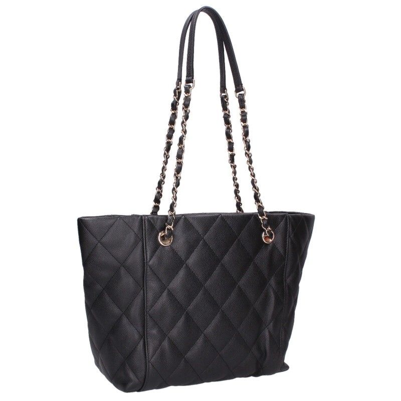 Chanel Quilted CC Logo Caviar Leather Chain Bag
