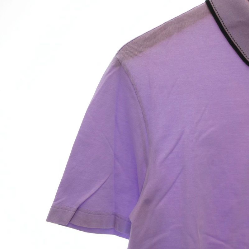 Hermes Polo Shirt Short Sleeve Pique H Logo Purple