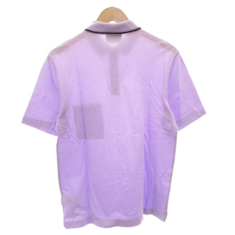 Hermes Polo Shirt Short Sleeve Pique H Logo Purple