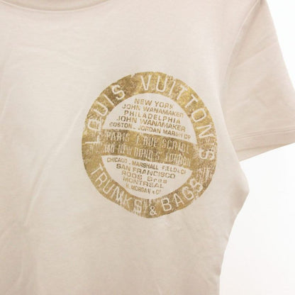 Louis Vuitton Twd T-Shirt Short Sleeve Print L White Gold Color