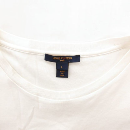 Louis Vuitton Twd T-Shirt Short Sleeve Print L White Gold Color