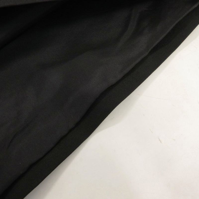 Celine Phoebe Season Dress Silk Blend 36 Navy Key Neck Knee Length 3/4 Sleeve