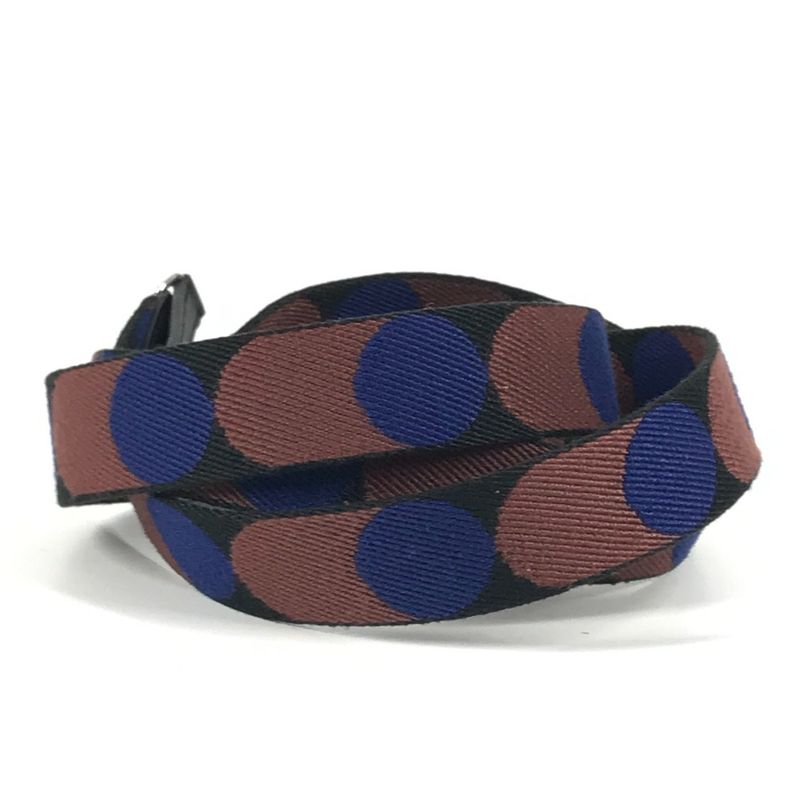 Hermes Shoulder Strap Sungle Flipper Ball Leather Canvas Brown