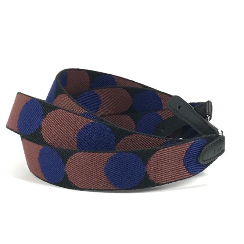 Hermes Shoulder Strap Sungle Flipper Ball Leather Canvas Brown