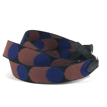 Hermes Shoulder Strap Sungle Flipper Ball Leather Canvas Brown