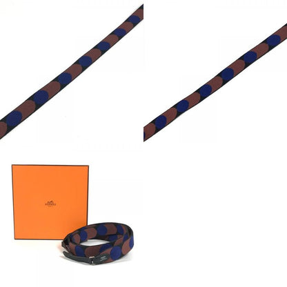Hermes Shoulder Strap Sungle Flipper Ball Leather Canvas Brown