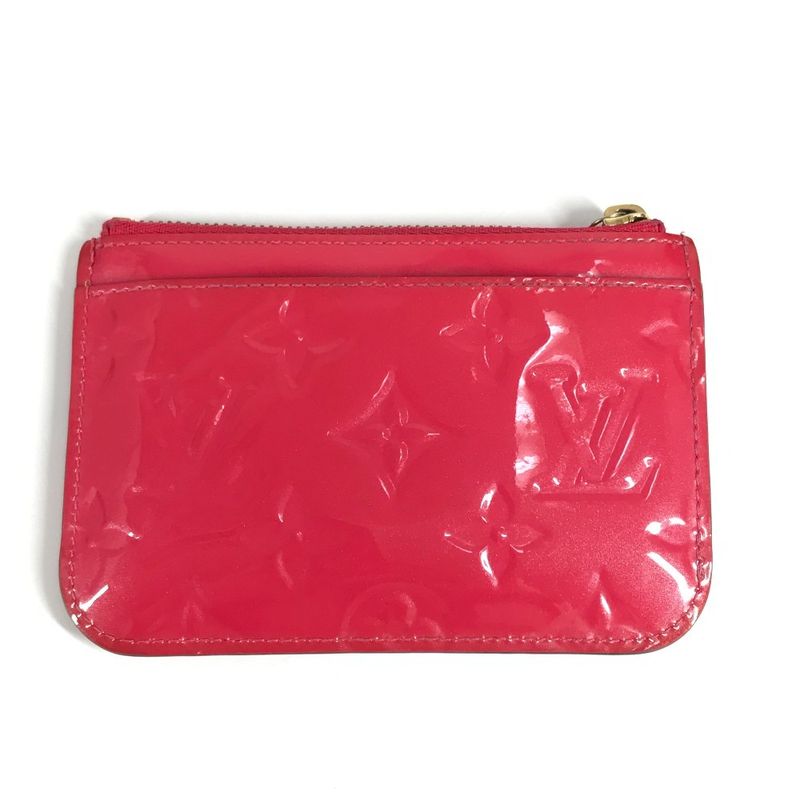 Louis Vuitton Coin Case Pochette Cles NM Monogram Vernis Canvas Pink