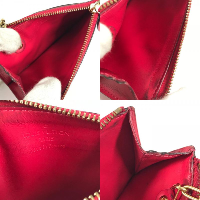 Louis Vuitton Coin Case Pochette Cles NM Monogram Vernis Canvas Pink
